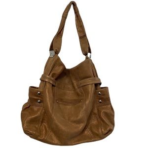 B Makowsky Shimmer Copper/Gold Shoulder Bag